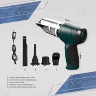 Mini Aspirador Soprador 3 em 1: Limpeza Portátil e Poderosa com USB - imagem 4