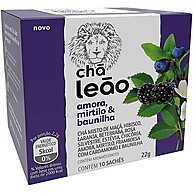 Chá Leão Frutas e Flores: Amora, Mirtilo e Baunilha 10 Sachês - imagem 1