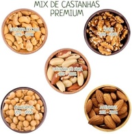 500g Mix de Castanhas de Caju, Pará, Nozes, Amêndoas e Macadâmia (Sem Sal) - imagem 4