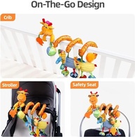 Mobile Musical Girafa Bebê Espiral para Carrinho: Diversão e Desenvolvimento! - imagem 5