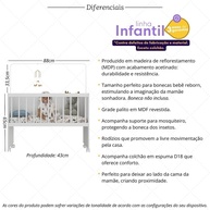 Berço para Boneca Reborn: Conforto e Mobilidade! - imagem 2