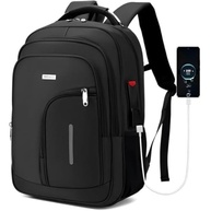Mochila Masculina Reforçada Executiva Grande Mochila para Notebook Trabalho Viagem Escola com Cabo de Aço Impermeável Antifurto com Saídas USB/Fone de Ouvido Unissex - imagem 2