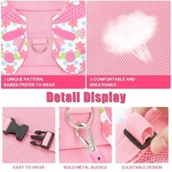 Coleira Infantil Mochila Guia de Segurança Anti-Perda com Design Fofo (Rosa) - imagem 4