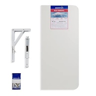 Mesa Dobrável BemFixa 9824 em MDP Branca 100x41cm - Segura, Prática e Moderna - imagem 2