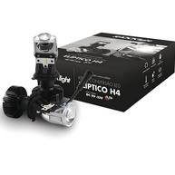 Kit Conversão Farol LED H4 Elíptico 6500K 5200Lm: Iluminação Potente e Moderna para Seu Carro - imagem 1