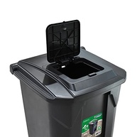 Lixeira 60L com Pedal e Rodas - Tampa Click Moderna e Prática para Cozinha e Banheiro - imagem 5