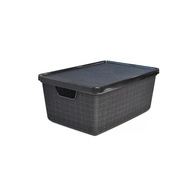 Organizador 16L Jutta com Tampa Preto - Arqplast 25813 | Caixa Organizadora Moderna - imagem 1