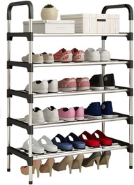 Sapateira Organizadora 5 Andares com Prateleiras Multiuso - Estante Moderna para Sapatos, Livros e Acessórios - imagem 1