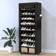 Sapateira Moderna com 9 Prateleiras - Organize Seus Calçados e Objetos com Estilo (Preto) - imagem 3