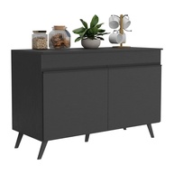Balcão de Cozinha com Pia 120 cm Veneza - 2 Portas Modernas com Estilo Retrô - imagem 1