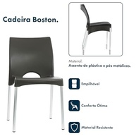 Kit com 2 Cadeiras Boston Modernas - Estilo Nórdico e Conforto para sua Casa - imagem 4