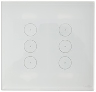 Interruptor Touch 6 Botões Lumenx: Modernidade e Controle com Espelho em Acrílico Branco - imagem 1