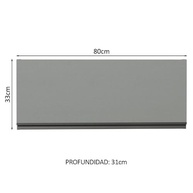 Armário Aéreo 80 cm com Porta Basculante Cinza - Modernize sua Cozinha com Estilo e Funcionalidade - imagem 3