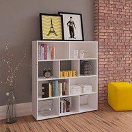 Estante Organizadora com 10 Nichos BOOK em Branco - Design Moderno e Funcional por Artely - imagem 3