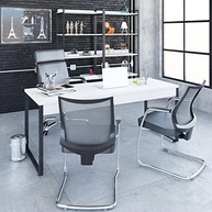 Mesa Kuadra Diretor 180x70cm - Design Moderno com Estrutura Preta - imagem 5