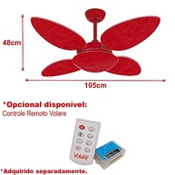 Ventilador de Teto 4 Pás Volare VR42 Pétalo 127V - Silencioso e Moderno - imagem 4