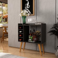Aparador Buffet com Adega e Cantinho do Café Retrô Berlim - Design Moderno e Funcional - imagem 3
