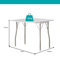 Mesa Dobrável Tampo Branco 216 Carraro - Design Moderno e Espaço Inteligente - imagem 4