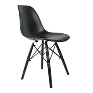 Cadeira Eames DSW Injetada em Polipropileno Preto - Design Moderno e Conforto Duradouro - imagem 1