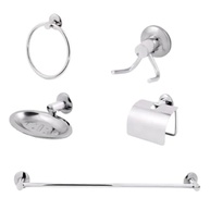Kit Banheiro 5 Peças em Aço Inox Cromado - Design Moderno e Durável - imagem 2