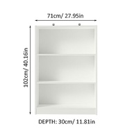 Estante Livreiro Madesa 6907 com 3 Nichos - Design Moderno em Branco - imagem 4