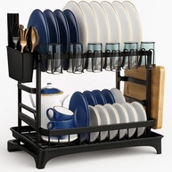 Escorredor de Louça em Aço Inoxidável com Drenagem Automática e Design Moderno - imagem 1