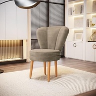 Poltrona de Recepção em Veludo Cappuccino - Estilo Moderno e Conforto Premium - imagem 3