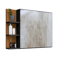 Espelheira Suspensa Iris com Porta para Banheiro e Closet - Design Moderno e Funcional - imagem 1