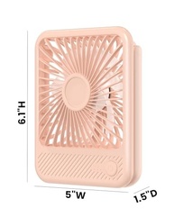 Koonie Ventilador de Mesa USB 180° Inclinável | 3 Velocidades Silencioso com Design Moderno - imagem 3