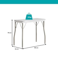 Conjunto Sala de Jantar Tallim com Mesa Ajustável e 2 Cadeiras - Design Moderno e Espaço Otimizado - imagem 3