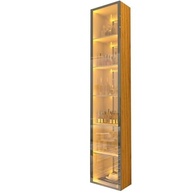 Cristaleira com Espelho e Led Reflecta Luminare 100% MDF - Design Moderno e Iluminação Ambiente - imagem 4