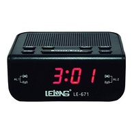 Rádio Relógio Lelong LE-671: Despertar Moderno com Estilo e Praticidade - imagem 2