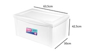Caixa Organizadora Radical 65L Branca - Espaço Inteligente e Estilo Moderno - imagem 3