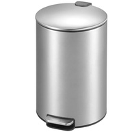 Powemaid Lixeira Inox Redonda Slim 3L com Pedal - Design Moderno para Cozinha e Banheiro - imagem 3
