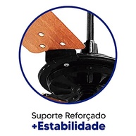 Ventilador de Teto Yris Ventex Preto/Mogno 127V - Moderno, com Luz e Controle Touch - imagem 4