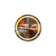 Espelho Redondo com LED 40x40cm | Iluminação Touch Luxuosa para Ambientes Modernos - imagem 2