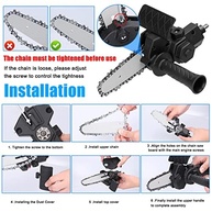 Converta Sua Furadeira em Motosserra Elétrica: Kit de Modificação ERYUE 4" - Potencialize Suas Ferramentas! - imagem 5