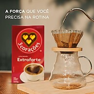 Café 3 Corações Extra Forte Torrado e Moído 500g - imagem 2