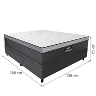 Cama Box Baú Casal com Colchão Gazin Maximus Molas Ensacadas 138x188cm - Conforto Premium em Tecido Linho - imagem 4