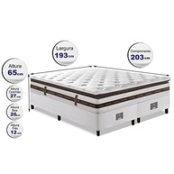 Cama Box King Colchão 193x203 com Molas Ensacadas e Pillow Top - Inbox Relax - imagem 3
