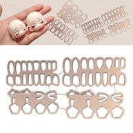 oshhni Moldes para Cortar Olhos de Boneca em Metal Reutilizável - Estêncil Portátil para Artesanato - imagem 3