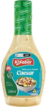 Molho Caesar Kisabor 240g: O Toque Gourmet Perfeito para Suas Saladas - imagem 1