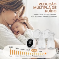 Bomba de Tirar Leite Elétrica Bilateral Momcozy - 4 Modos, 15 Velocidades, Recarregável, Silenciosa - imagem 5