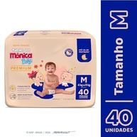Fralda Turma da Mônica Baby Premium Econômica Tamanho M - 40 Unidades - imagem 3