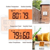 Termômetro Interno e Externo ThermoPro: Monitor de Temperatura e Umidade Sem Fio com Alcance de 500 Pés - imagem 3