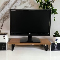 Mesa Stand Desk Suporte Elevado para Monitor Freijó 45cm - Ergonômico e Moderno - imagem 4