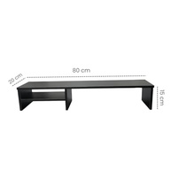 Suporte para Monitor Elevado 80cm Mesa Home Office Gamer - Organizador MDF Preto - imagem 4