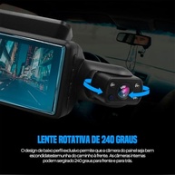 Câmera Veicular Dupla Full HD 3.0" com Visão Noturna e Monitoramento 24h | Garanta sua Segurança! - imagem 5