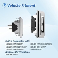 Kit Interruptores de Janela Elétrica para Chevy S10, Blazer, Monte Carlo e Buick - Lado Motorista e Passageiro - imagem 3