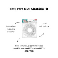 Refil Mop Giratório Microfibra Flash Limp Fit 5010 - 100% Microfibra Lavável e Reutilizável - imagem 4